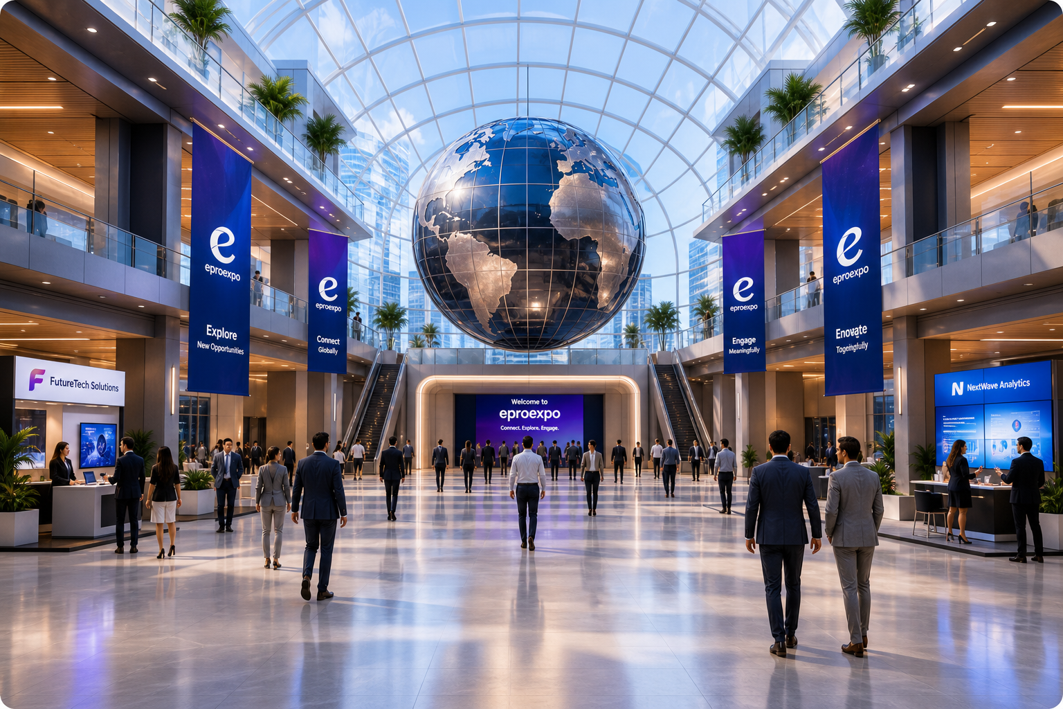 Virtual exhibition lobby